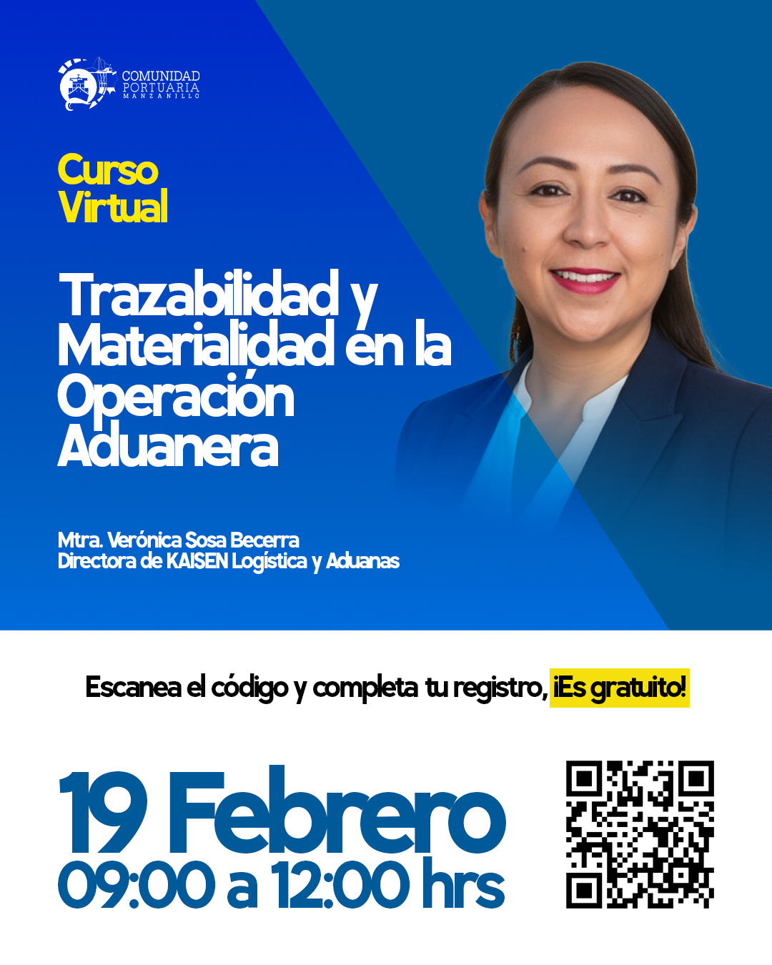 Acompáñanos al curso virtual: "Trazabilidad y Materialidad en la Operación Aduanera", impartido por la Mtra. Verónica Sosa Becerra.