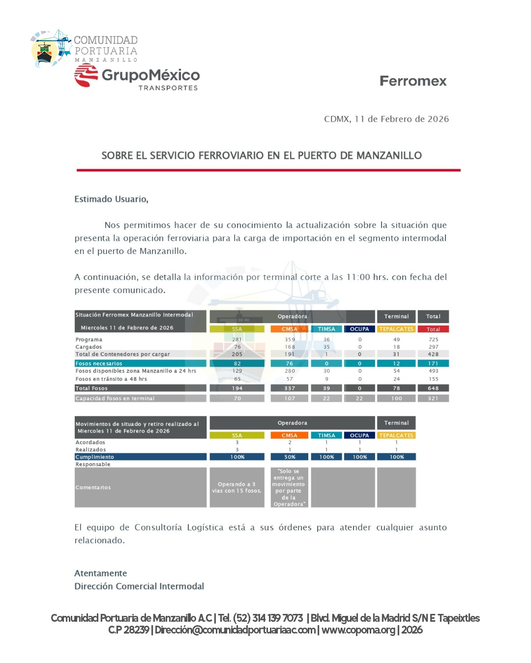 Copoma Servicios Ferroviario