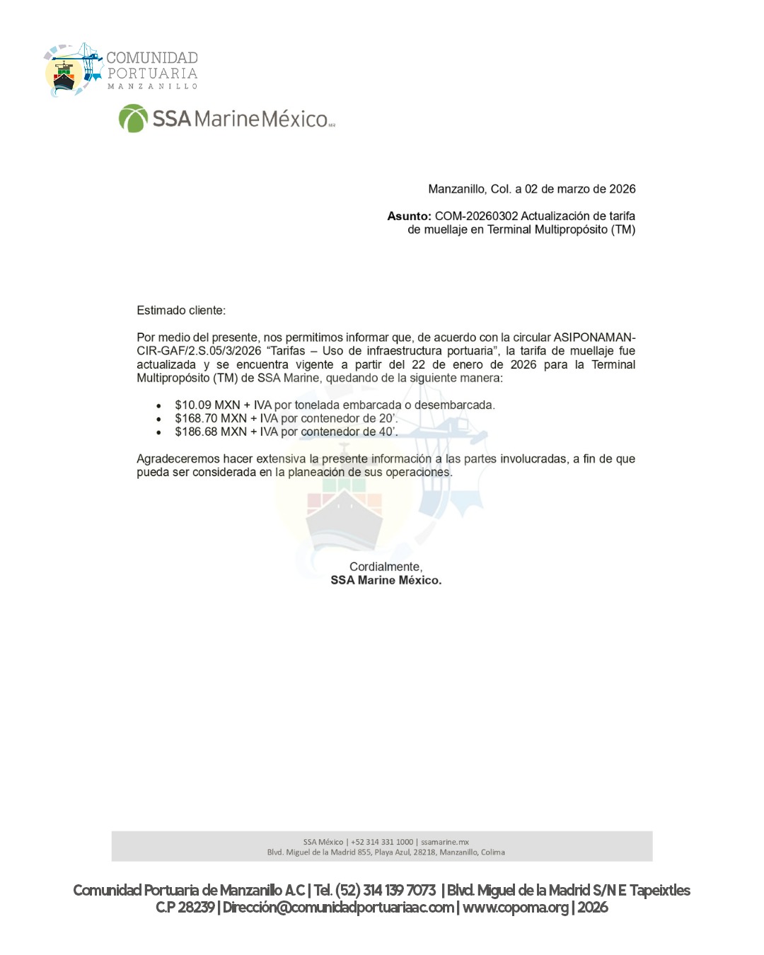 Copoma Informa Circular Asipona Ssa