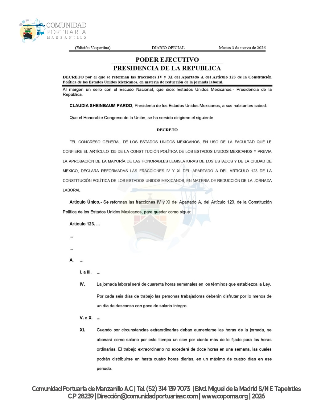 Copoma Informa Decreto
